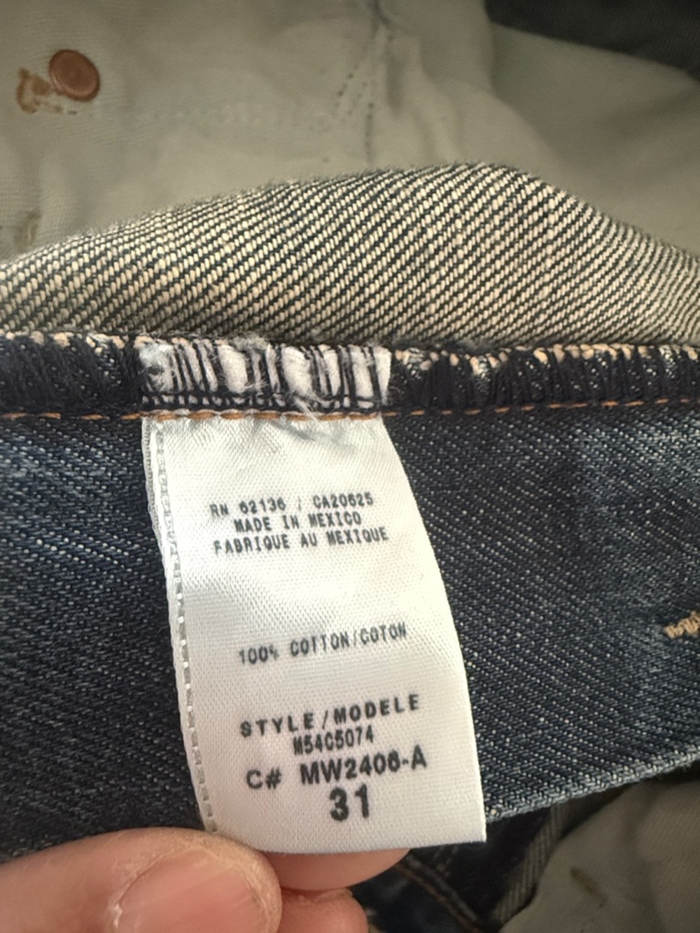 Guess Men’s Blue bootcut Straight Jeans size 31 - Picture 7 of 11